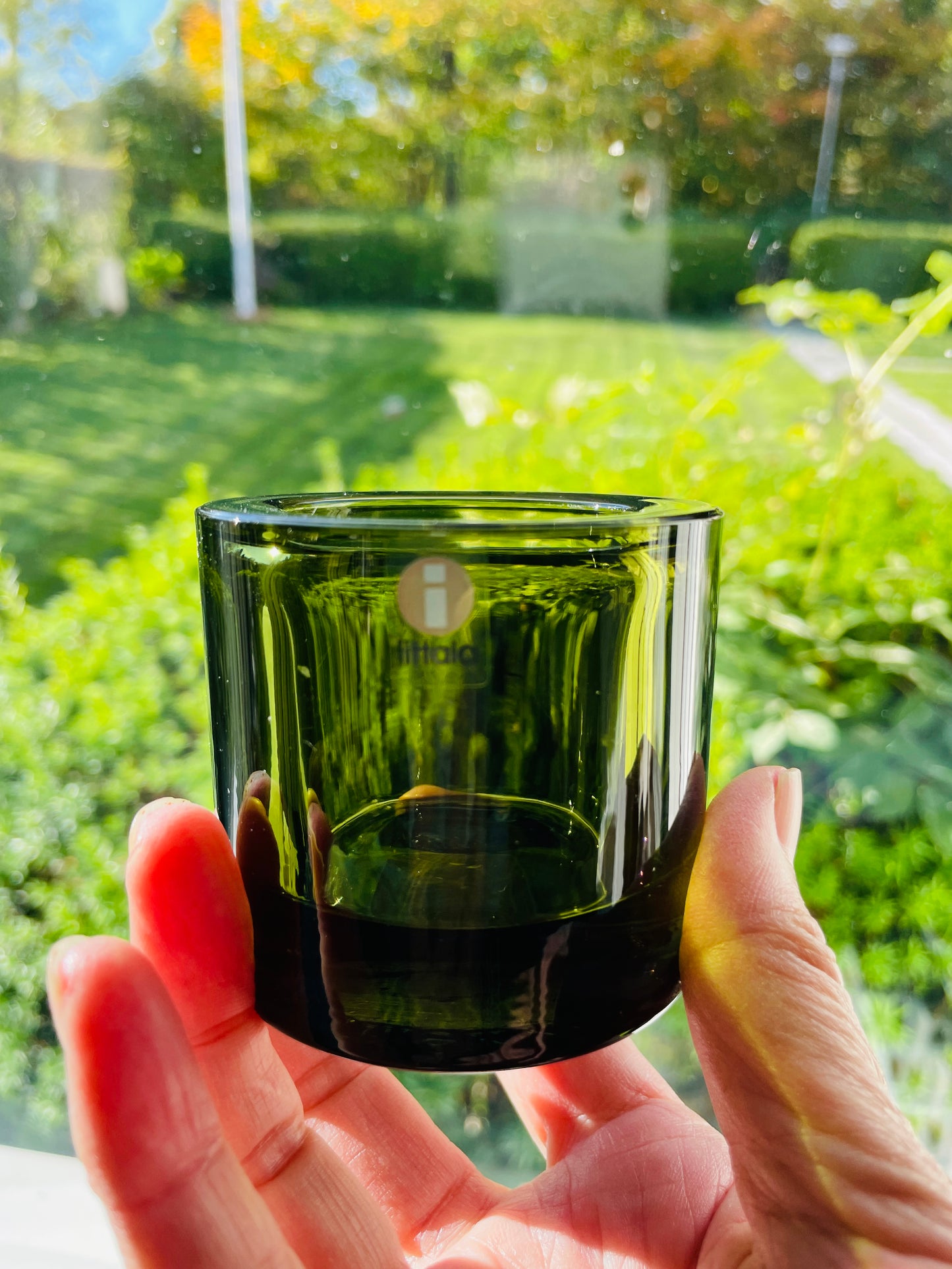 iittala/イッタラ/Kivi/キビ/キャンドルホルダー/モスグリーン