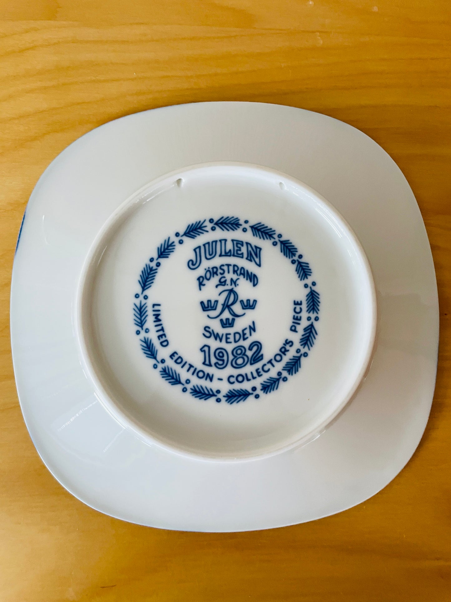 Rörstrand/ロールストランド/Jultallrik/クリスマスプレート/ニルスのふしぎな旅/1982年