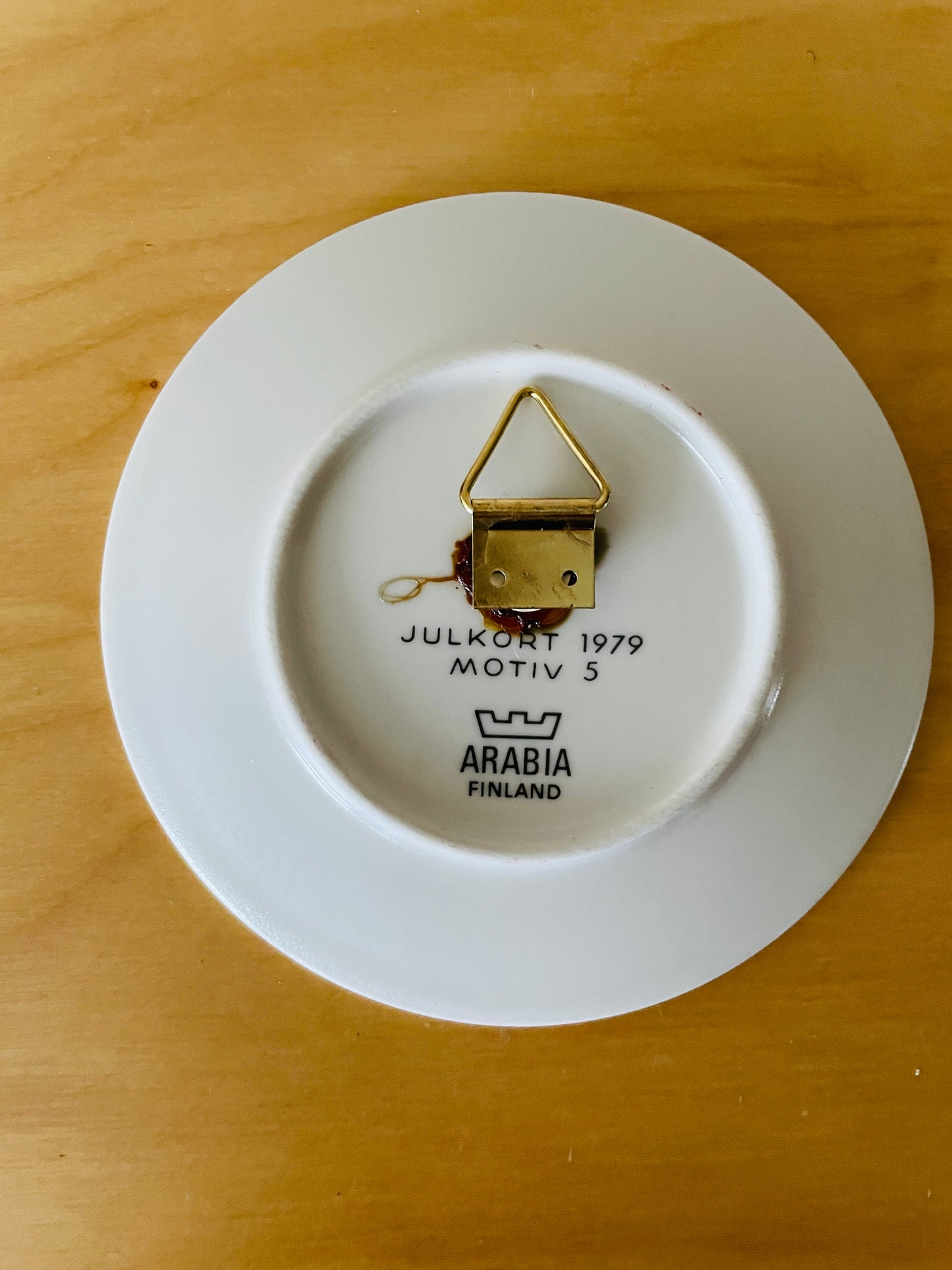 Arabia/アラビア/Jul Kort/クリスマスプレート/ミニ/1979年/Nr.5