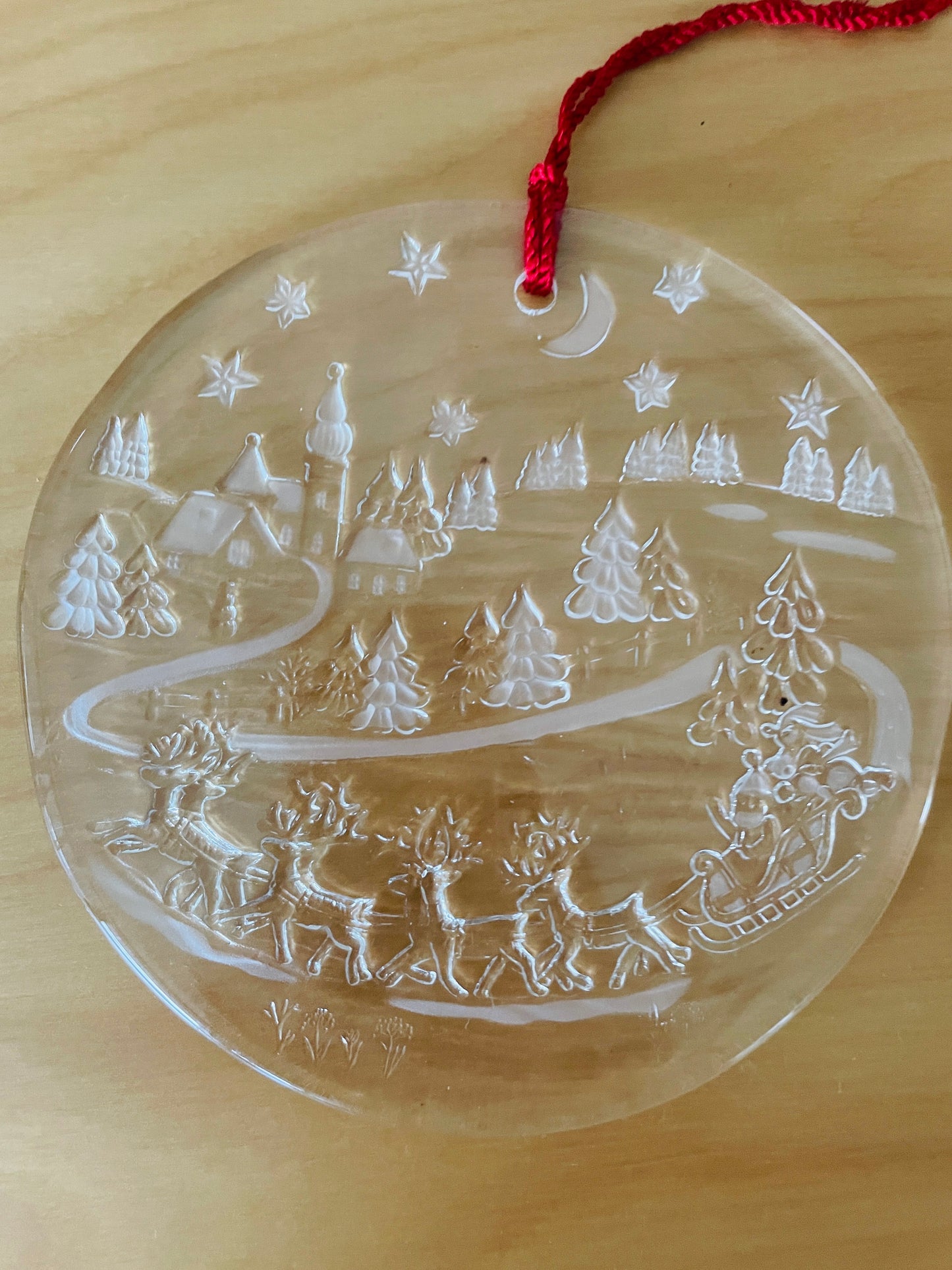 Boda/ボーダ/Bertil Vallien/バーテイル.バリエン/ガラスの窓飾りオーナメント/クリスマスイブの夜