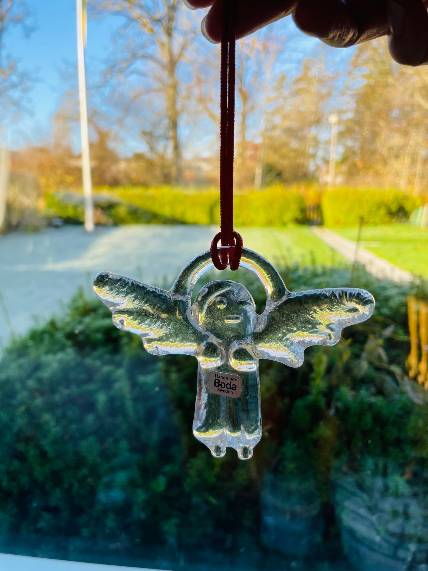 Boda/ボーダ/Bertil Vallien/バーテイル.バリエン/ガラスのオーナメント/エンジェル/新品未使用品/オリジナル箱入り