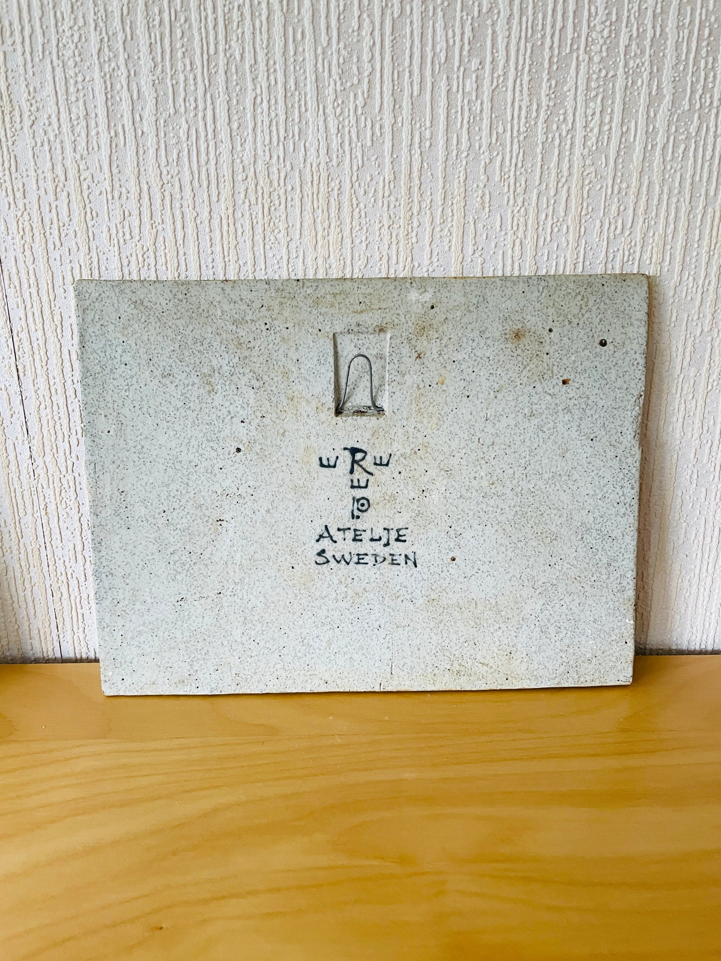 Rörstrand / Ateljé / Ceramic plaque / Inger Persson / Two Vikings