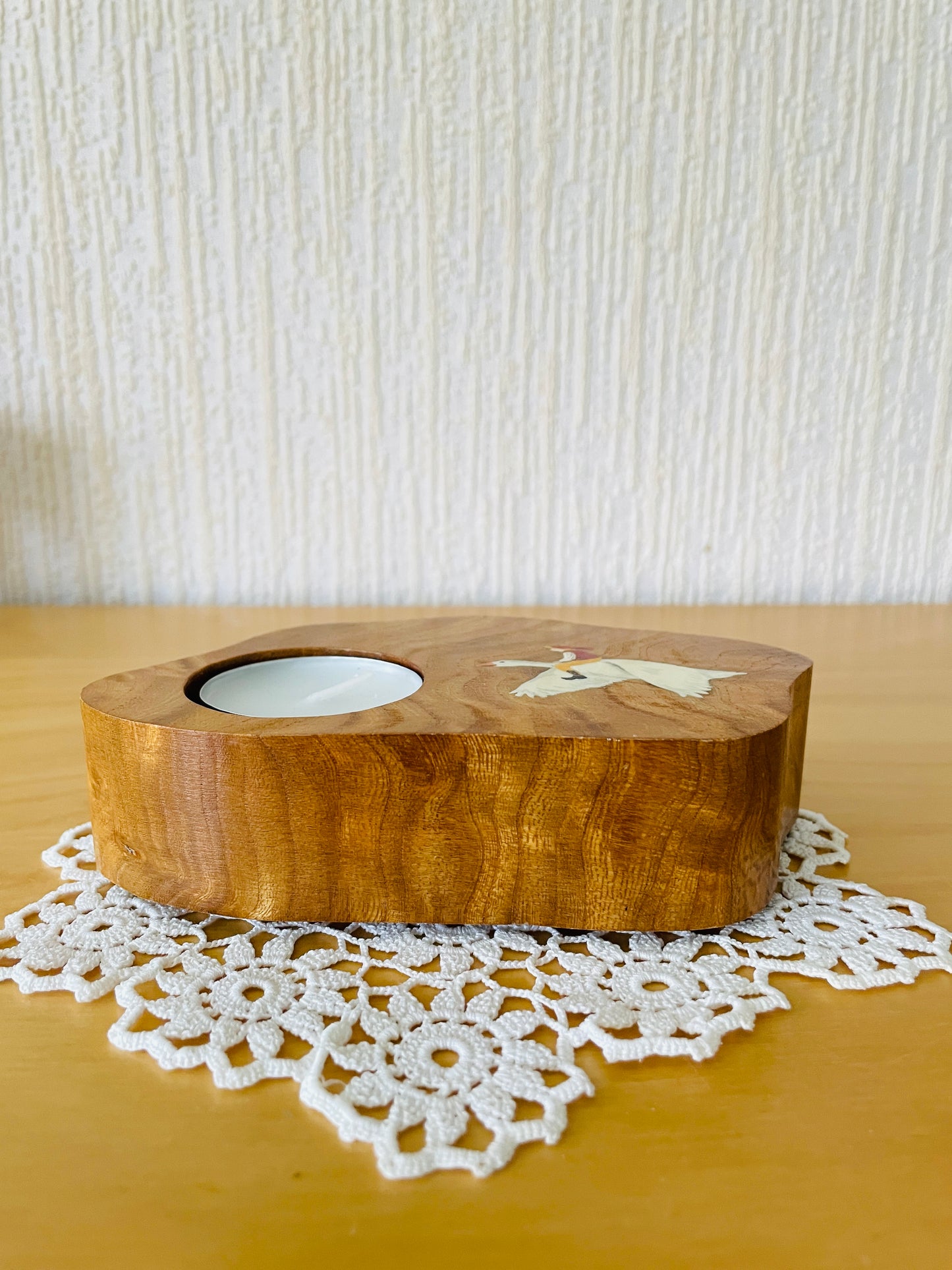 Svensk Hemslöjd/Swedish Handicrafts/The Wonderful Adventures of Nils/Wooden Candle Holder