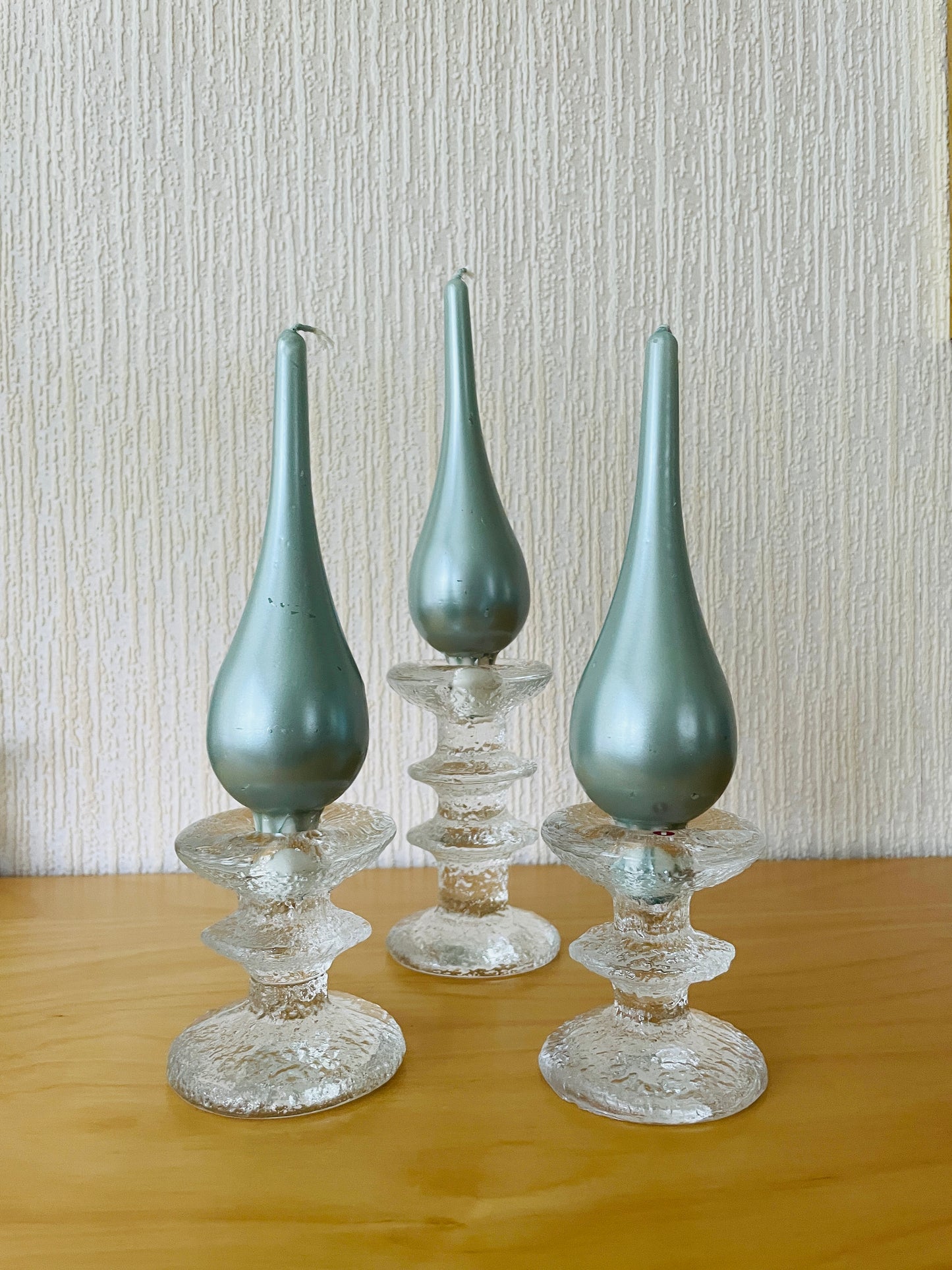 iittala/イッタラ/Timo Sarpaneva/ティモ.サルパネバ/Festivo/フェスティボ/ガラスのキャンドルスタンド/12cm/2連