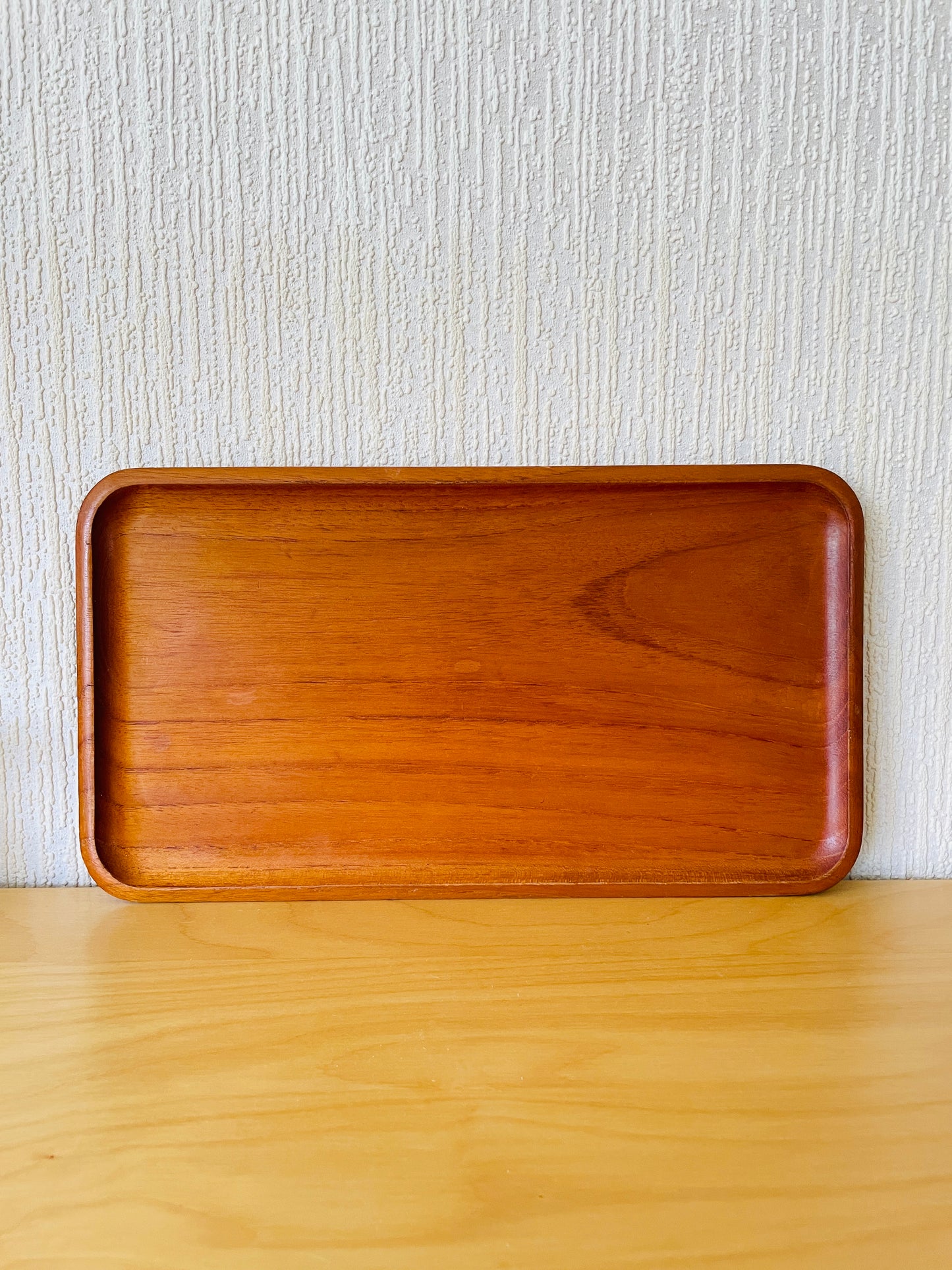 チークのトレイ/Karl Holmberg/35cm x 19cm