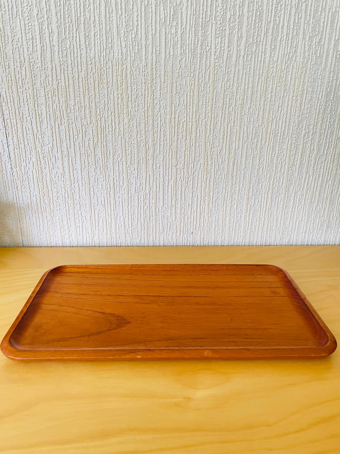 チークのトレイ/Karl Holmberg/35cm x 19cm
