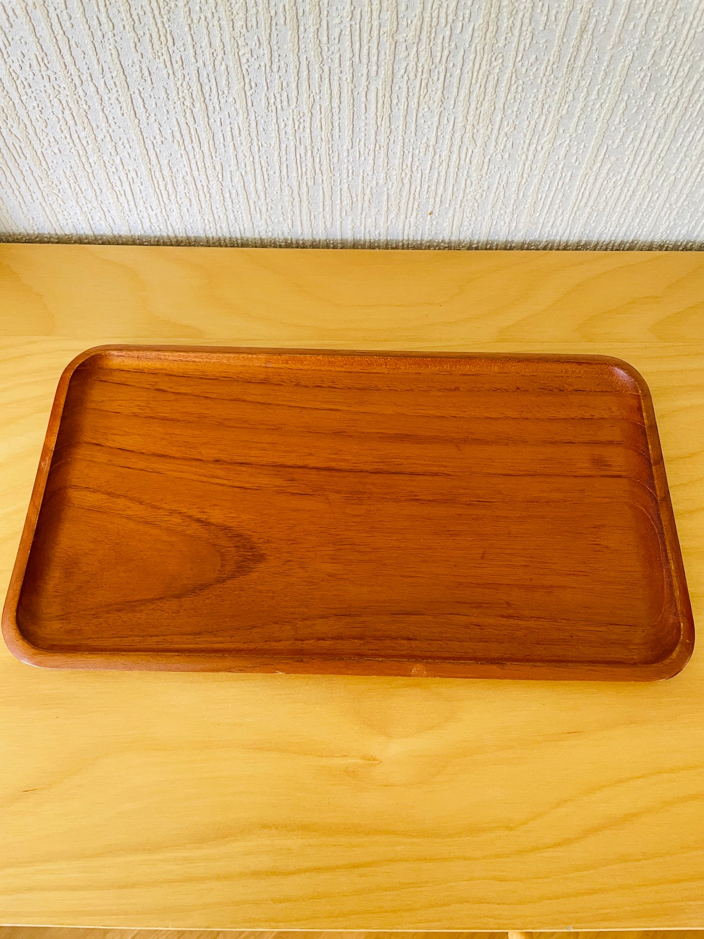 チークのトレイ/Karl Holmberg/35cm x 19cm