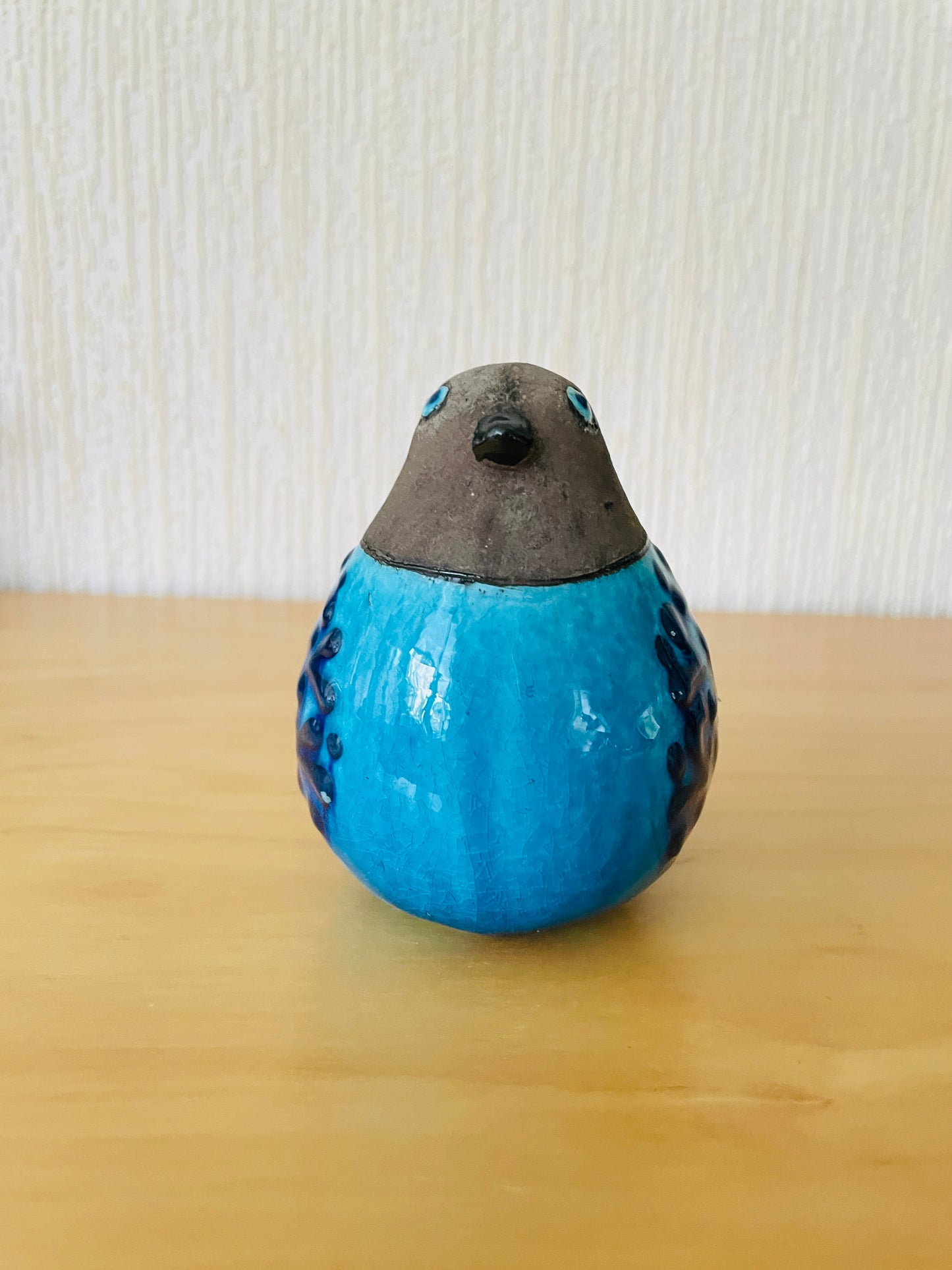 Rörstrand/ロールストランド/Inger Persson/インギャ.パーソン/アトリエメイド/ターコイズブルーの鳥さん
