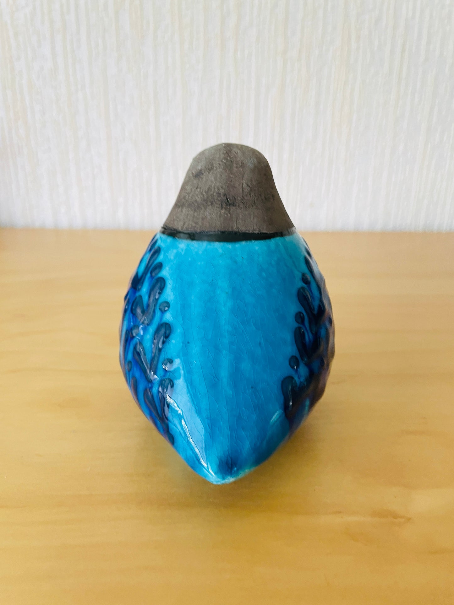 Rörstrand/ロールストランド/Inger Persson/インギャ.パーソン/アトリエメイド/ターコイズブルーの鳥さん