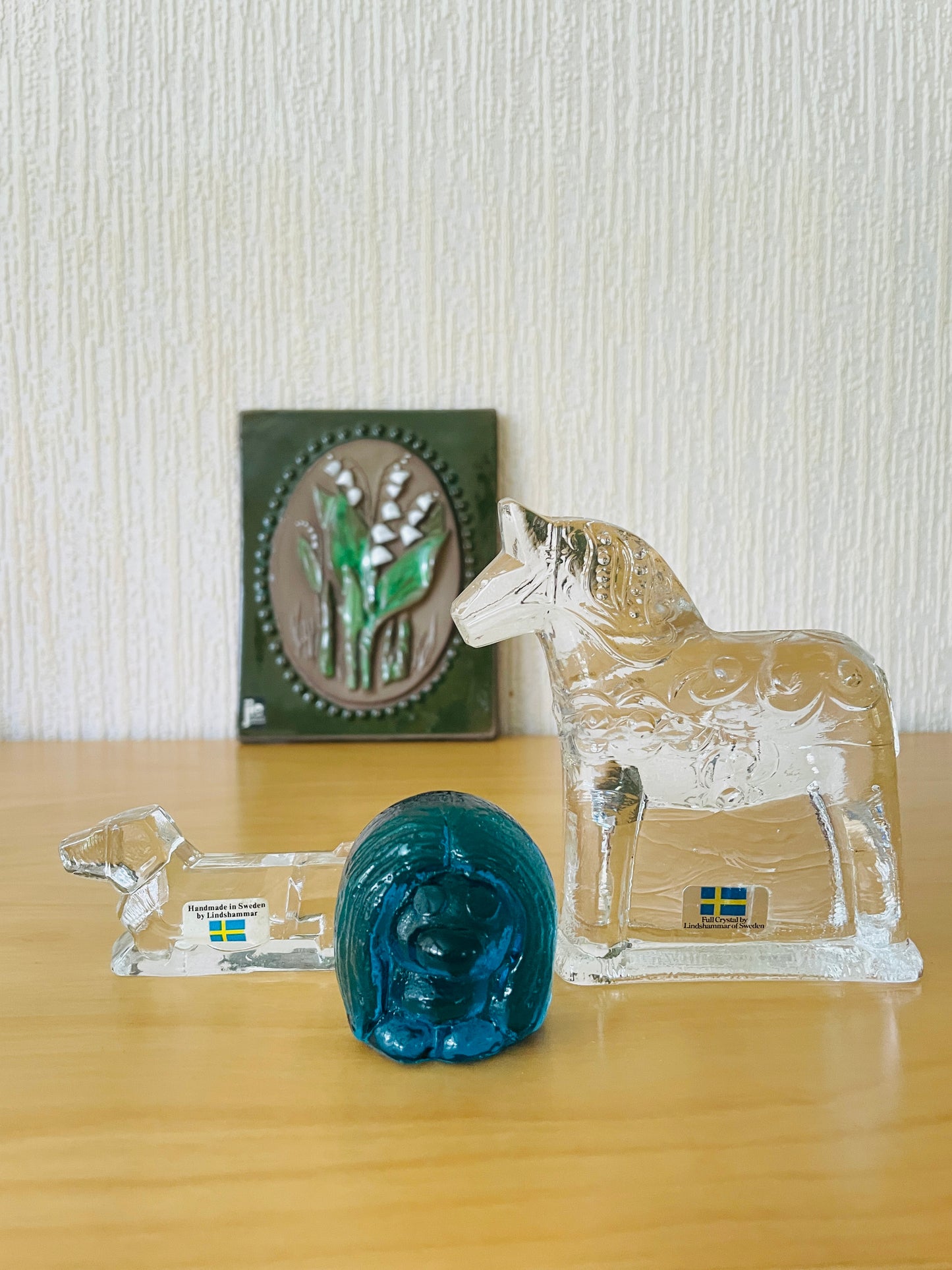 北欧ヴィンテージ/Lindhammr Glasburk/リンドハンマーガラス工房/Tax/ダックスフント
