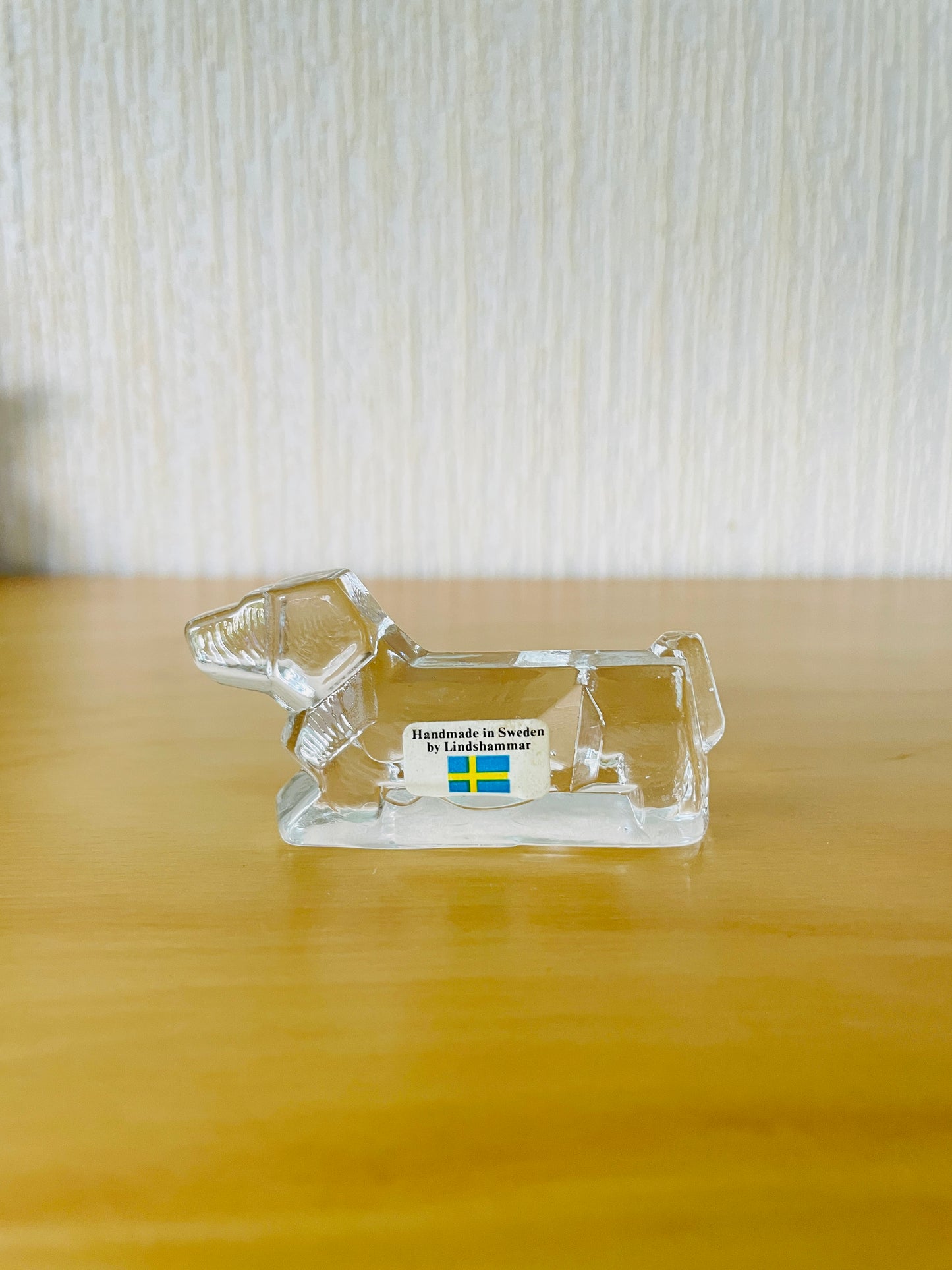 北欧ヴィンテージ/Lindhammr Glasburk/リンドハンマーガラス工房/Tax/ダックスフント
