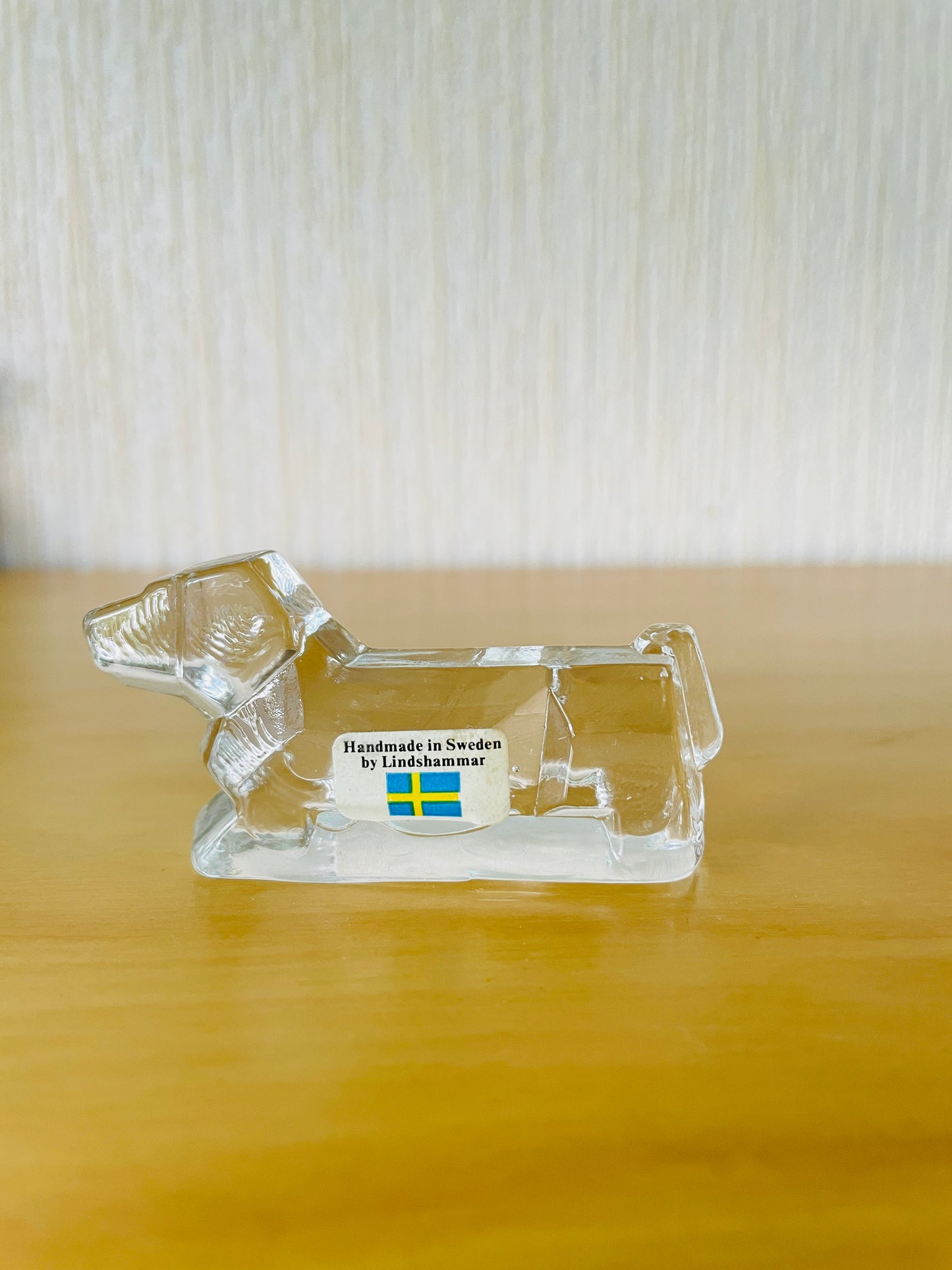 北欧ヴィンテージ/Lindhammr Glasburk/リンドハンマーガラス工房/Tax/ダックスフント