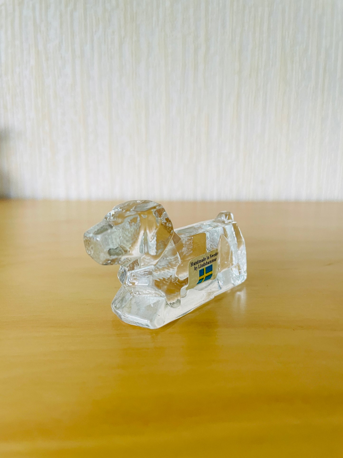 北欧ヴィンテージ/Lindhammr Glasburk/リンドハンマーガラス工房/Tax/ダックスフント