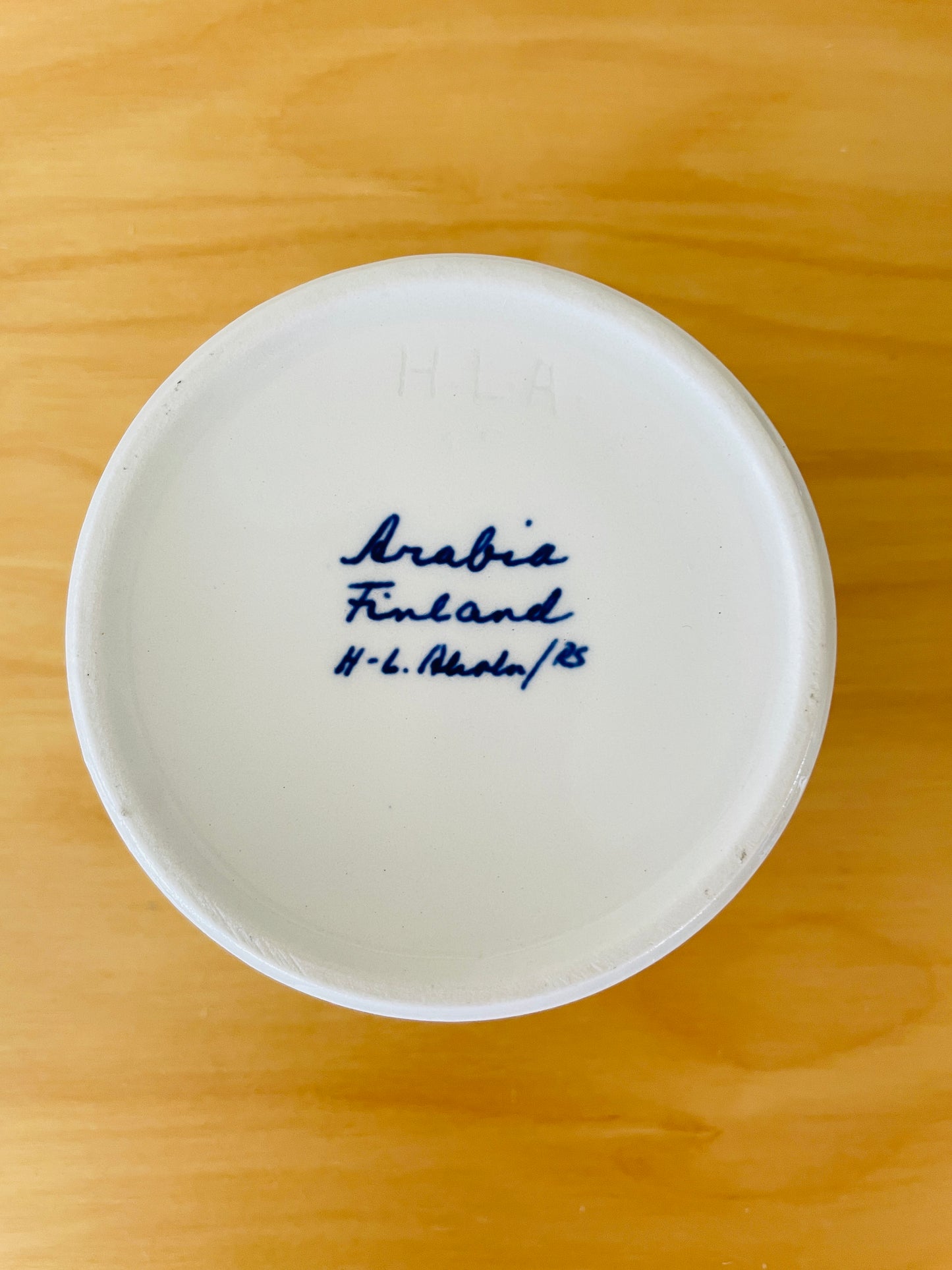 Arabia/アラビア/Hilkka-Liisa Ahola/ヒッカラ-リーサ アホーラ/ハンドペイント/ボンボンジャー