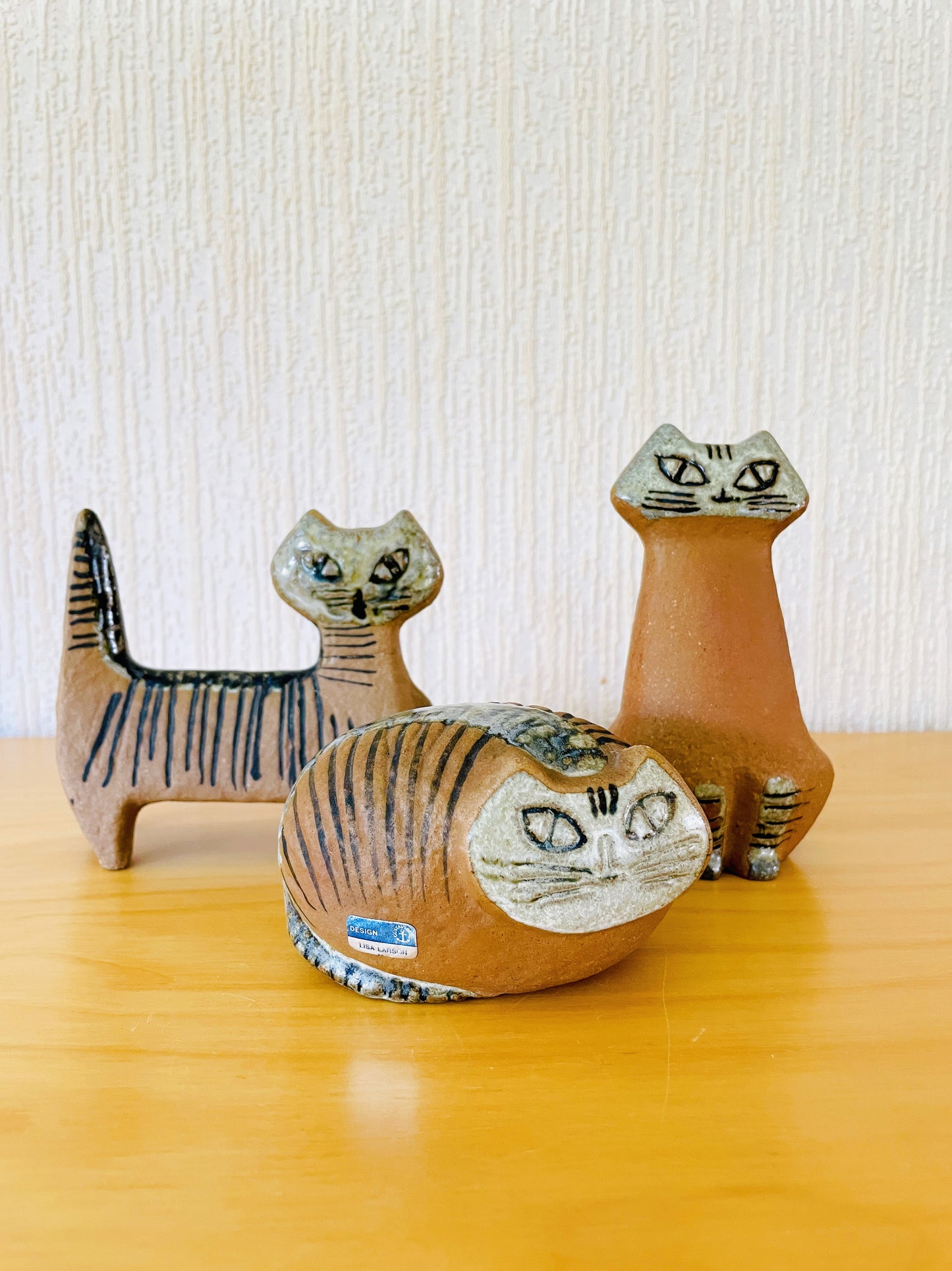 Gustavsberg/グスタフスベリ/Lisa Larson/リサ ラーソン/Lilla Zoo/小さな動物シリーズ/立ち猫/訳あり