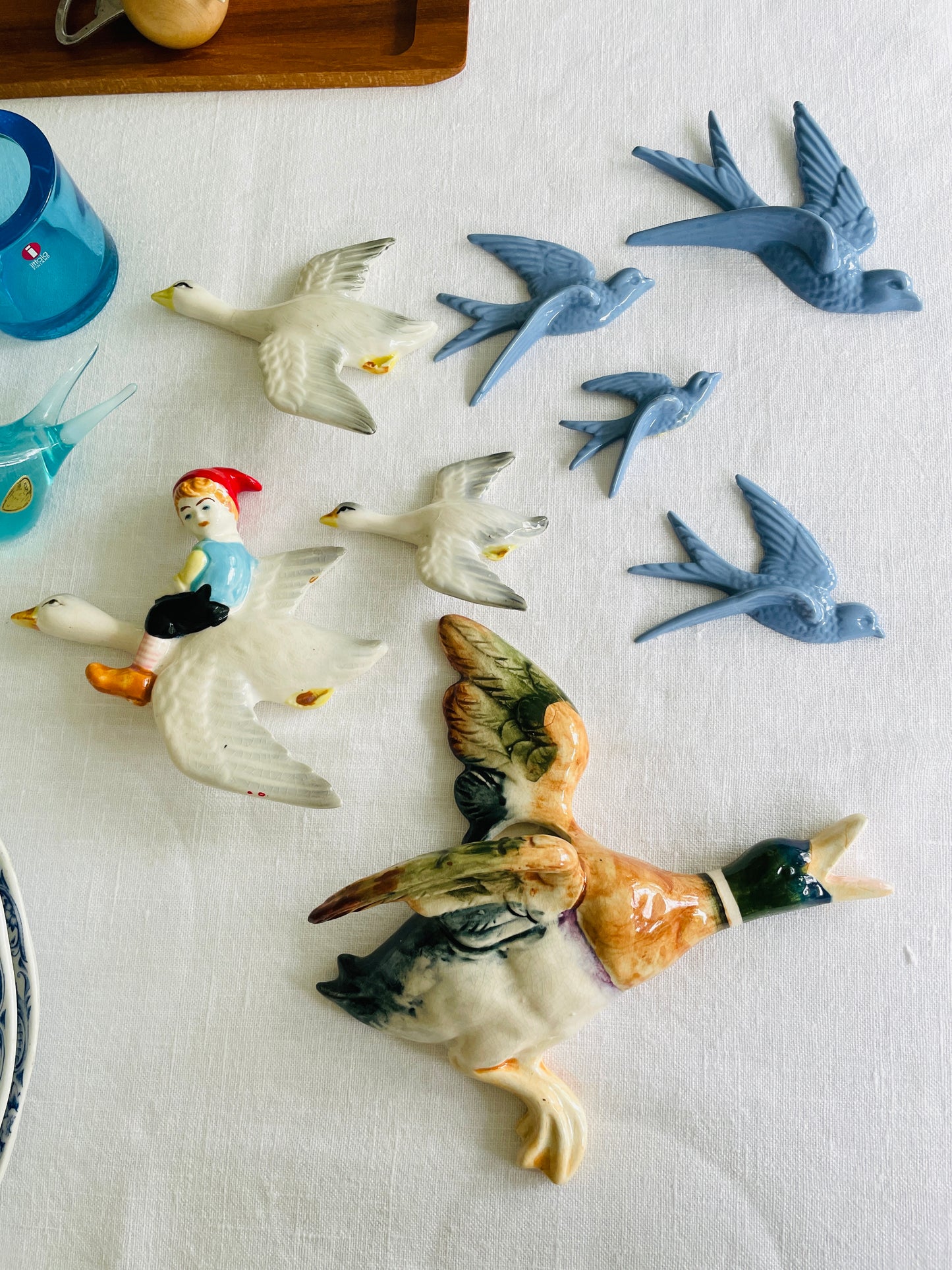 北欧ヴィンテージ/Nils Holgersson/ニルスのふしぎな旅/壁飾り/3個セット