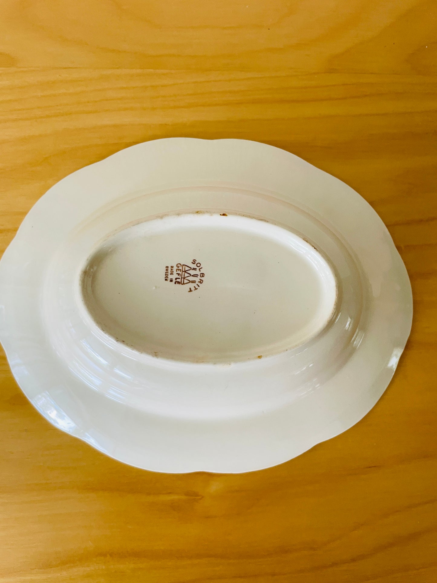 Uppsala Ekebyウプサラ.エケビー/ Gefle/ゲフレ/Solbritt/ソールブリット/深皿オーバル/24cm