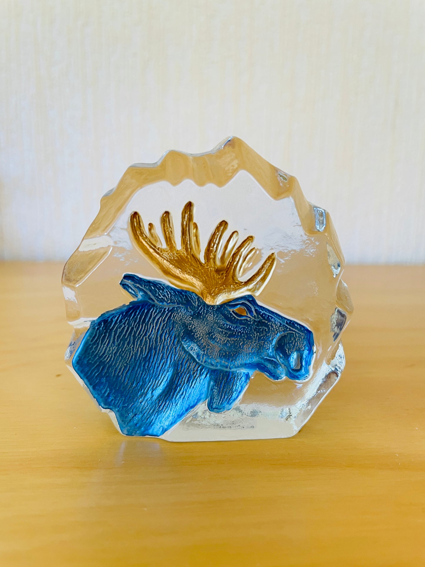Sea Glas/シーアガラス工房/Bo.Swahn/ボー.スワン/クリスタルガラス/ヘラジカのオブジェ/新品未使用品