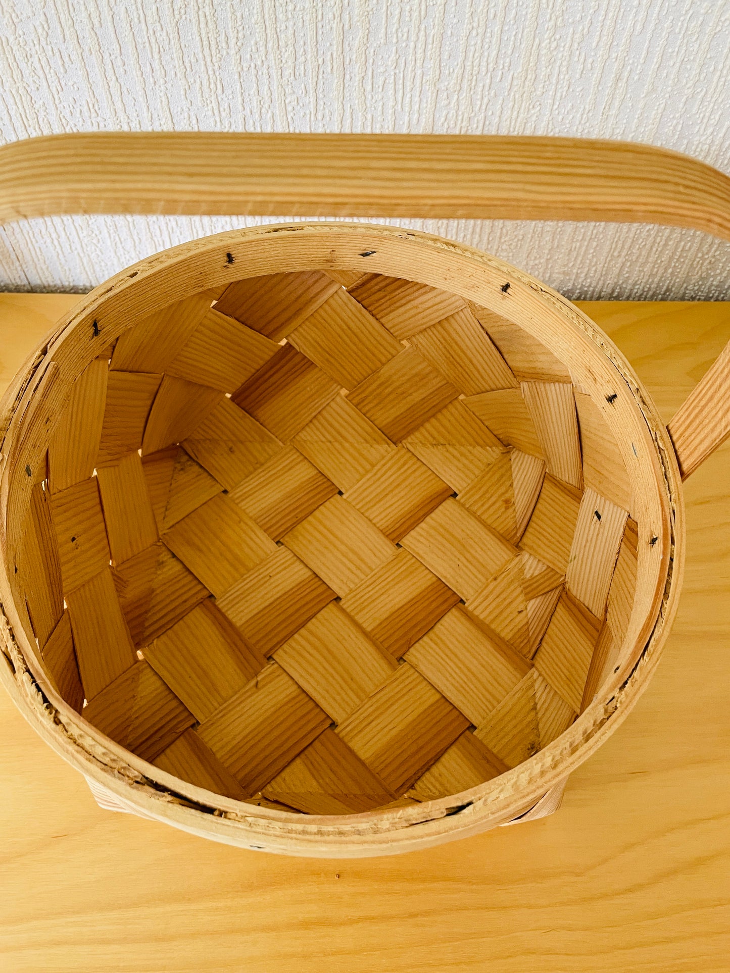 北欧伝統手工芸品/Spånkorg/スポンコリ/シングルハンドル