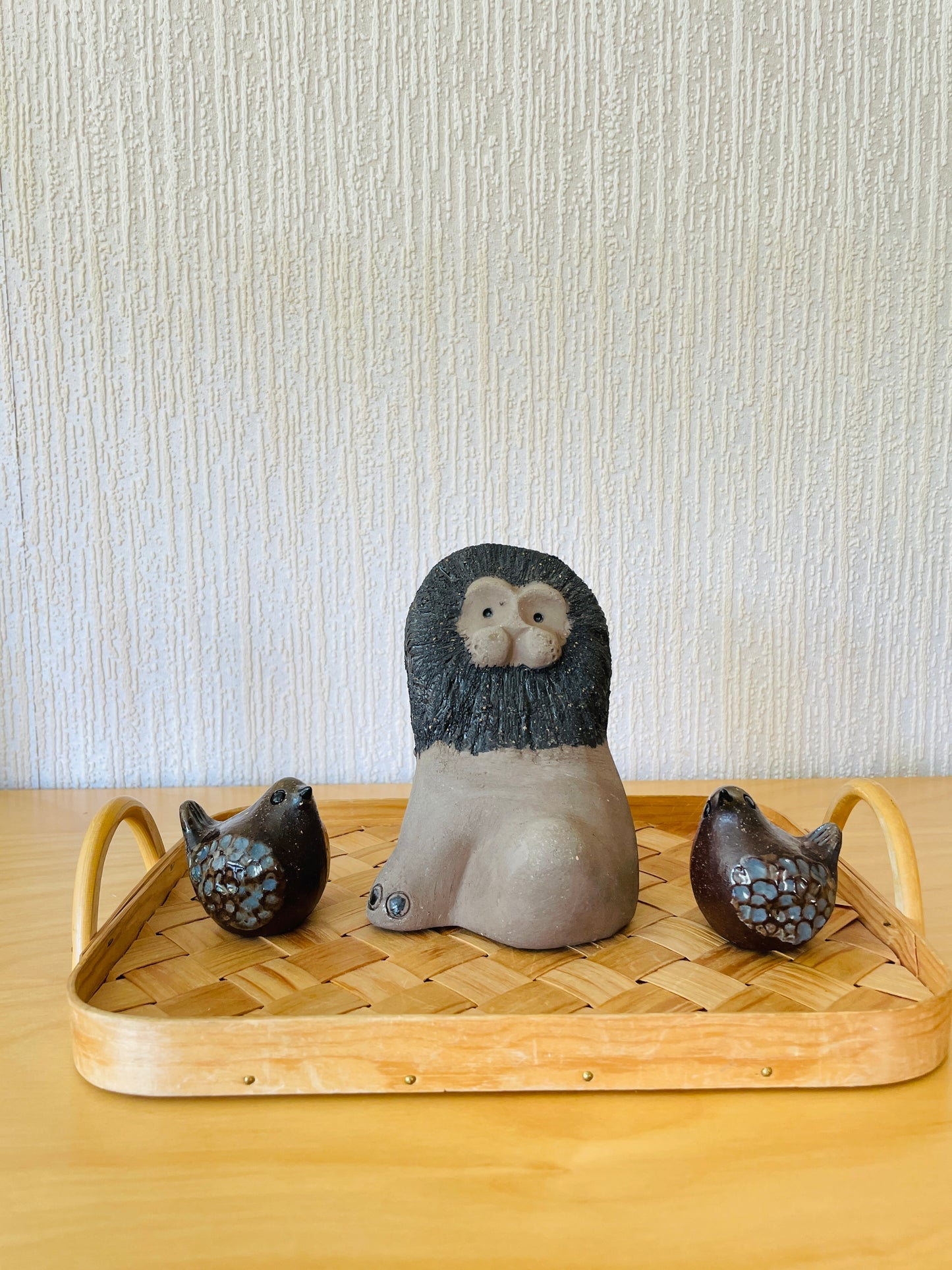 北欧伝統手工芸/Spånbricka/スポンブリッカ/Våmhus/ボームフース/両ハンドル付きトレイ