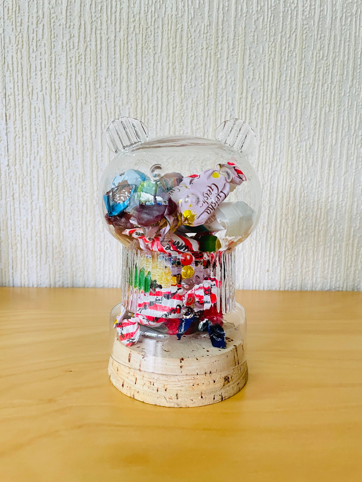 Boda/ボーダBertil Vallienバーテイルバリエン/ガラス/クマちゃん/キャンディーポット