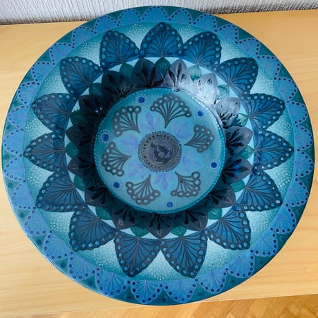 Arabia/アラビア/Ateljé/アトリエメイド/Hilkka-Liisa Ahola/ヒッカ-リーサ アホラ/大皿,ボウル/34,5cm