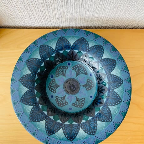Arabia/アラビア/Ateljé/アトリエメイド/Hilkka-Liisa Ahola/ヒッカ-リーサ アホラ/大皿,ボウル/34,5cm