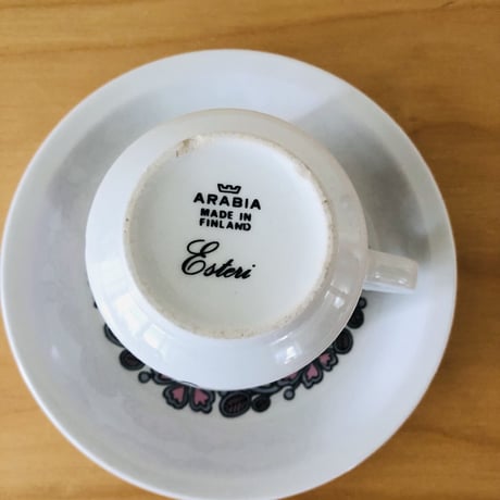 Arabia/アラビア/Esteri/エステリ/カップ&ソーサー,プレート/3点セット/トリオ