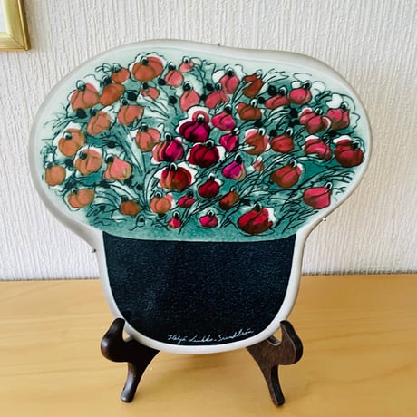 Arabia/アラビア/Helja Liukko-Sundström/陶板/薔薇の花束/大/31cm x 28cm