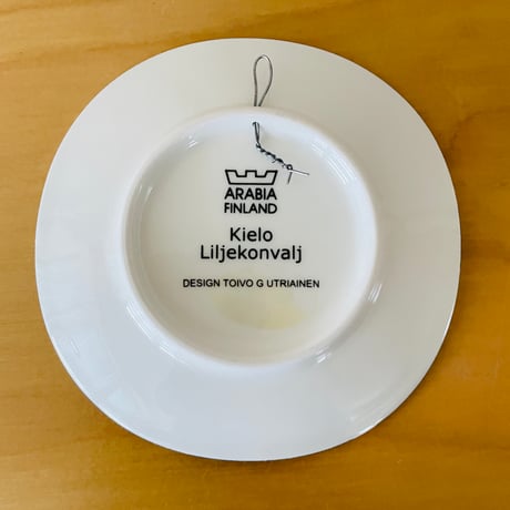 Arabia/アラビア/ミニ壁掛けプレート/Lilekonvalj/スズラン