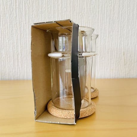 Bodum Denmark/ボードム デンマーク/コーヒーグラスセット/2個セット/ホワイトホルダー/新品未使用品