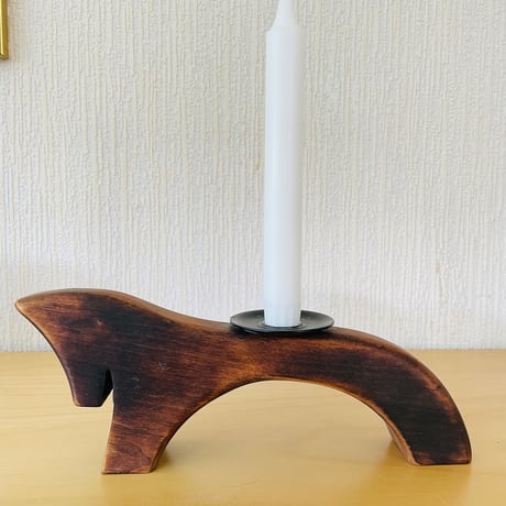 北欧伝統手工芸/Gotländsk Hemslöjd/ゴットランド地方の木製キャンドルスタンド