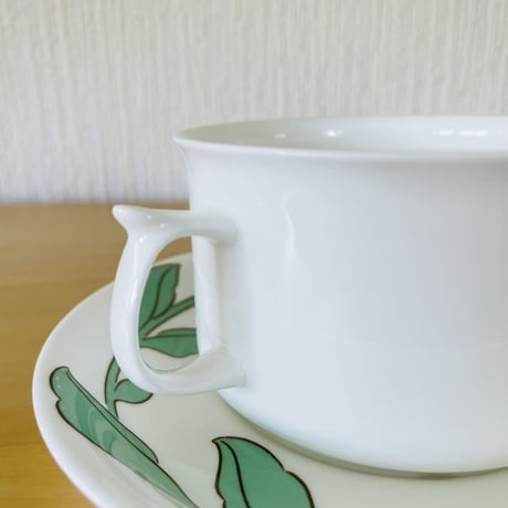 Gustavsberg/グスタフスベリ/Apoteket/アポテーケット/ノベルティ/ティー、スープカップ&ソーサー/ディジタリスのお花