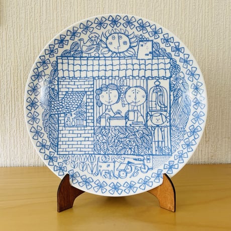 Gustavsberg/グスタフスベリ/Stig Lindberg/スティグ .リンドベリ/Boro/ボロ/プレート/25cm/新品、未使用品