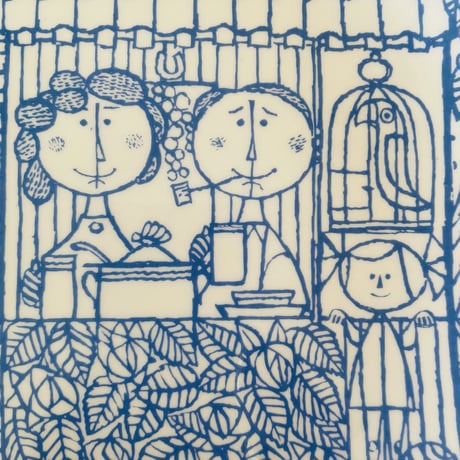 Gustavsberg/グスタフスベリ/Stig Lindberg/スティグ .リンドベリ/Boro/ボロ/プレート/25cm/新品、未使用品