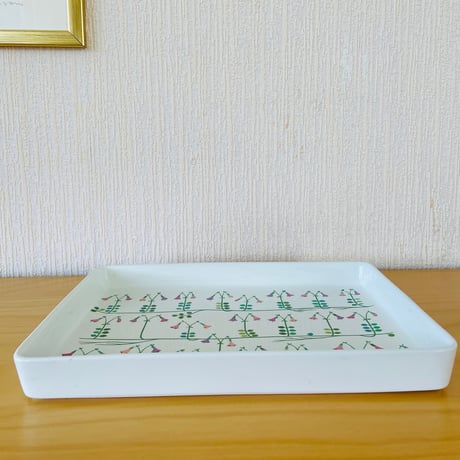 Gustavsberg/グスタフスベリ/Stig Lindberg/スティグ.リンドベリ/Linnea/リネア/スクエアトレイ/31cm x 22cm