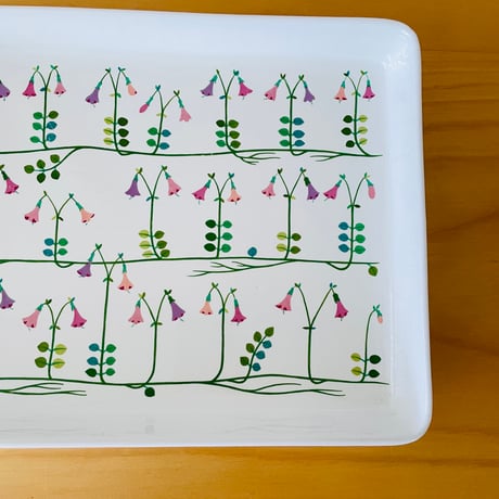 Gustavsberg/グスタフスベリ/Stig Lindberg/スティグ.リンドベリ/Linnea/リネア/スクエアトレイ/31cm x 22cm