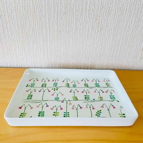 Gustavsberg/グスタフスベリ/Stig Lindberg/スティグ.リンドベリ/Linnea/リネア/スクエアトレイ/31cm x 22cm