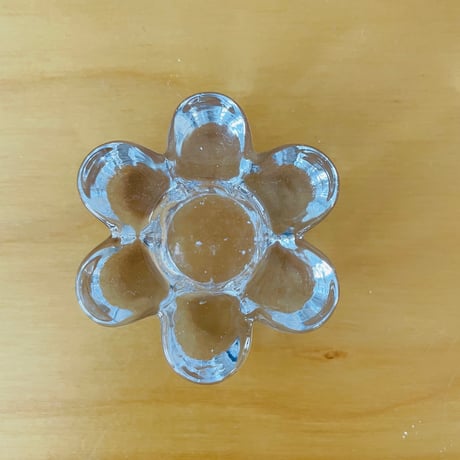 iittala/イッタラ/ガラスのエッグスタンド&お花のキャンドルスタンド/2個セット