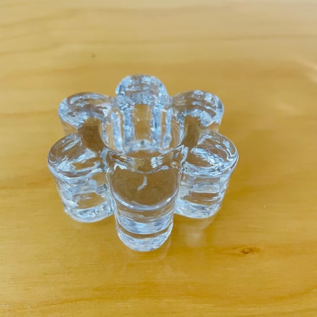 iittala/イッタラ/ガラスのエッグスタンド&お花のキャンドルスタンド/2個セット