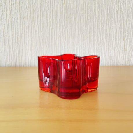 iittala/イッタラ/Aalto/アアルト/キャンドルホルダー/フレイミングレッド