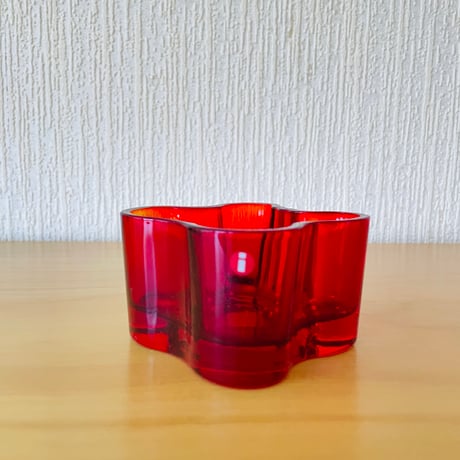 iittala/イッタラ/Aalto/アアルト/キャンドルホルダー/フレイミングレッド