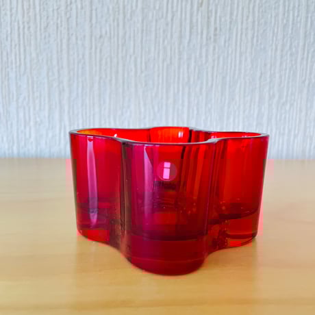 iittala/イッタラ/Aalto/アアルト/キャンドルホルダー/フレイミングレッド