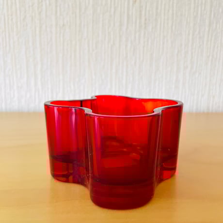 iittala/イッタラ/Aalto/アアルト/キャンドルホルダー/フレイミングレッド