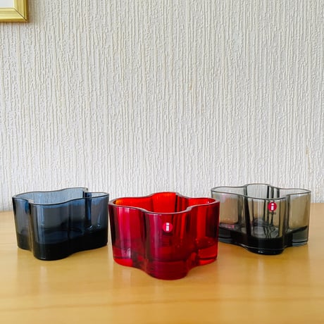 iittala/イッタラ/Alvar Aalto/アルヴァ.アアルト/キャンドルホルダー/グレー