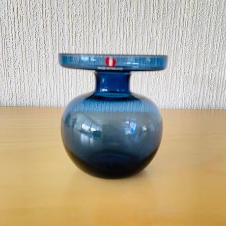 iittala/イッタラ/キャンドルスタンド/フラワーベース/Erkki Vesanto/エルッキ. ベサント/ブルー