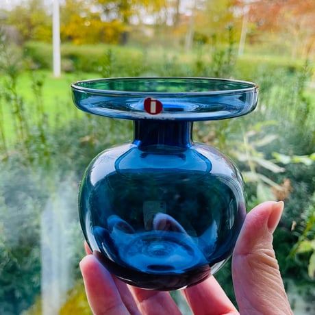 iittala/イッタラ/キャンドルスタンド/フラワーベース/Erkki Vesanto/エルッキ. ベサント/ブルー