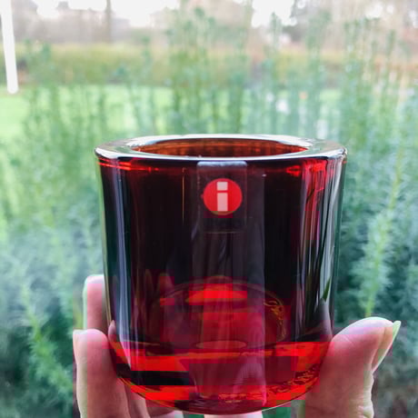 iittala/イッタラ/Kivi/キビ/キャンドルホルダー/クランベリー/新品未使用品