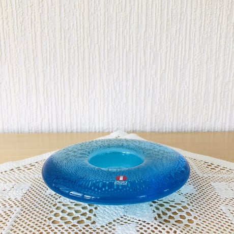 iittala/イッタラ/Nappi/ナッピ/Markku Salo/マルクサーロ/キャンドルホルダー/ライトブルー
