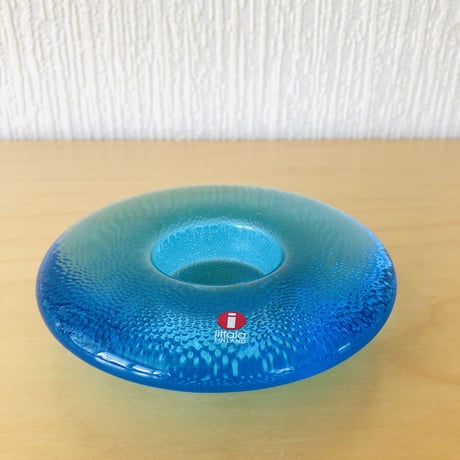 iittala/イッタラ/Nappi/ナッピ/Markku Salo/マルクサーロ/キャンドルホルダー/ライトブルー